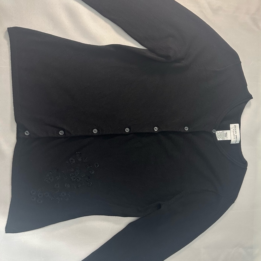 ⭐️5/25⭐️Jaclyn Smith Classic Black Cardigan
